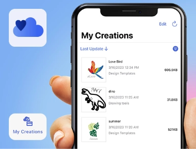 Find, edit, and transfer design templates in one place.