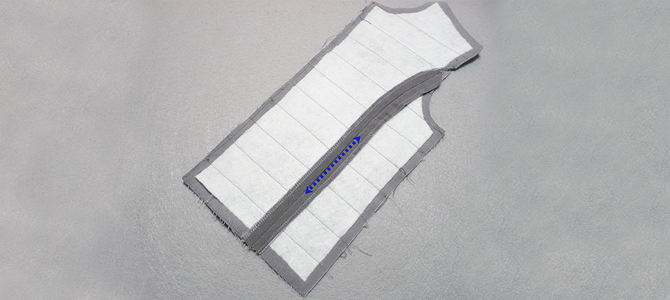 Prepare to sew the pocket: