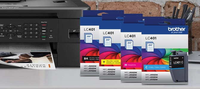 LC401BKS - Built to work seamlessly with Brother printers