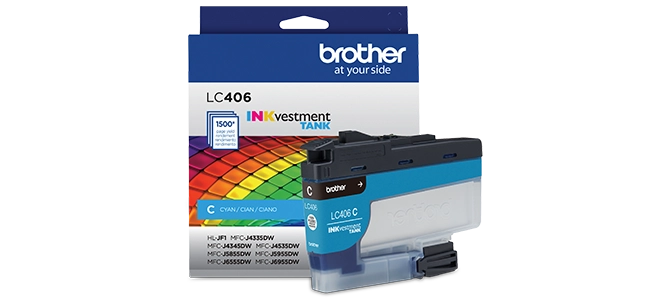 The LC406 inks and INKvestment Tank printers were made for each other. Literally.