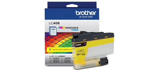 The LC406 inks and INKvestment Tank printers were made for each other. Literally.