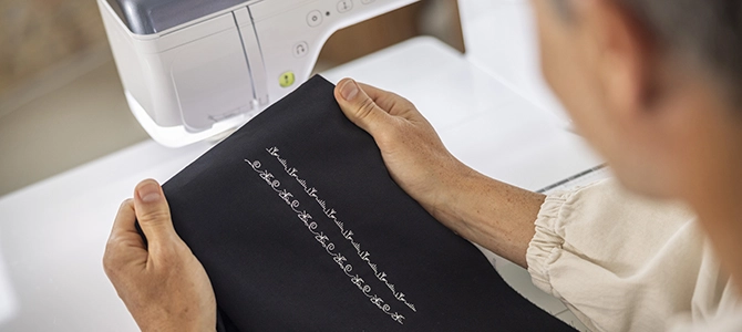 Library of Built-in Sewing Stitches